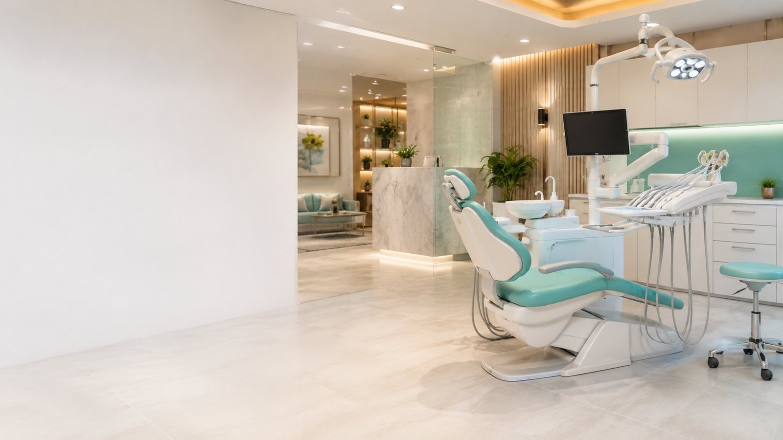 Modern dental clinic interior serving Hadapsar, Pune